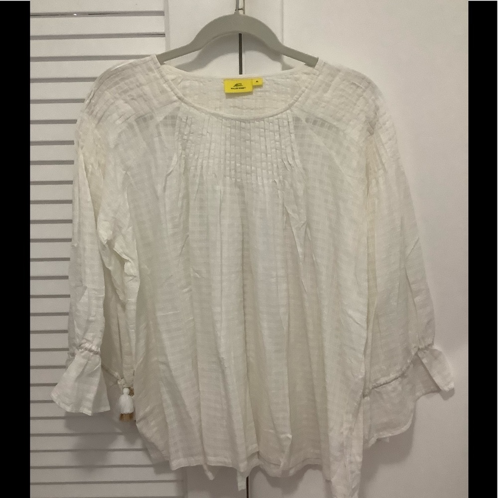 Roller Rabbit cotton swing top 3/4 sleeve